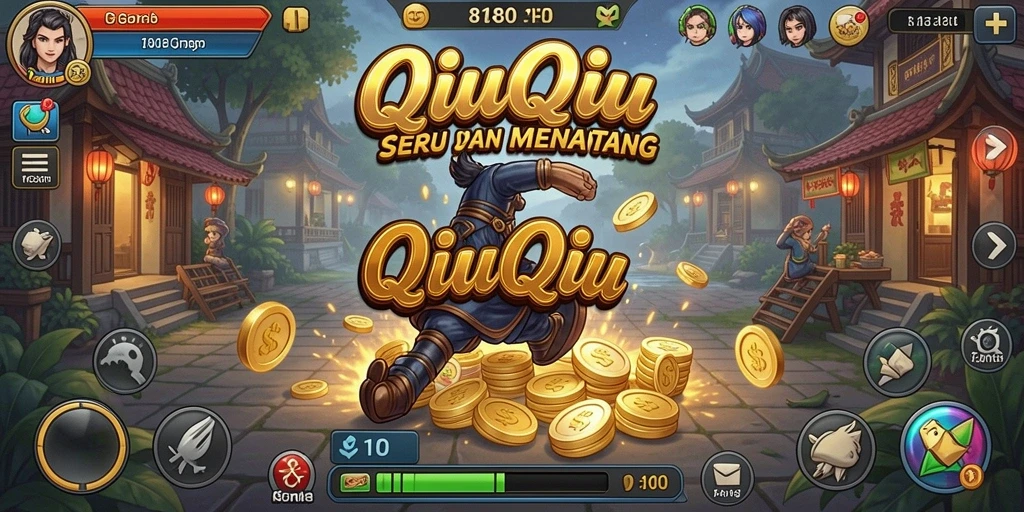 Screenshot utama 8180 menampilkan suasana gameplay QiuQiu yang seru.