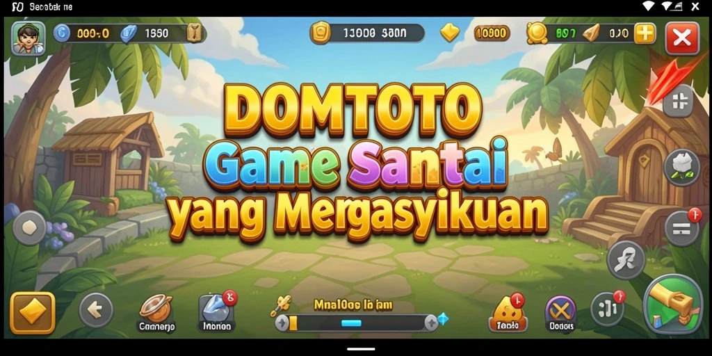 Tampilan gameplay menarik dari DOMTOTO dengan banyak tantangan seru.
