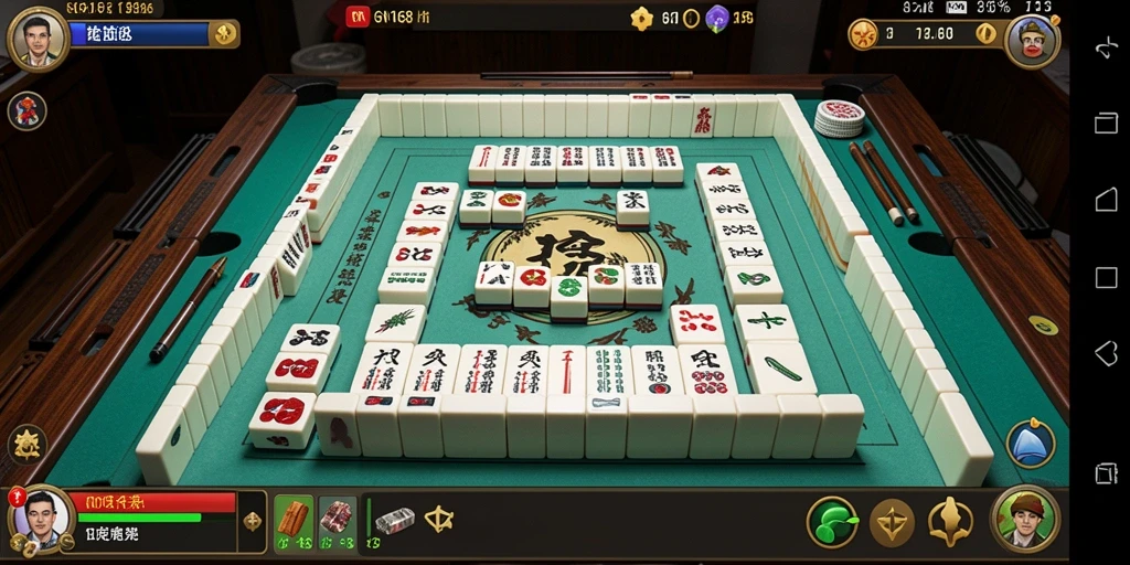 Tampilan gameplay Mahjong yang menarik dalam GN168.