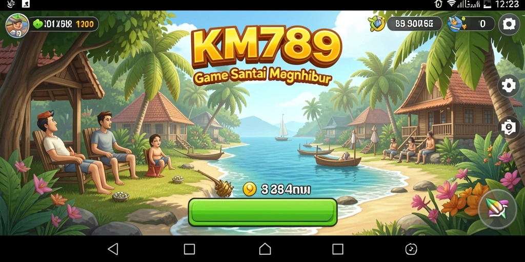 Screenshot menunjukkan gameplay menarik dari KM789 yang santai.