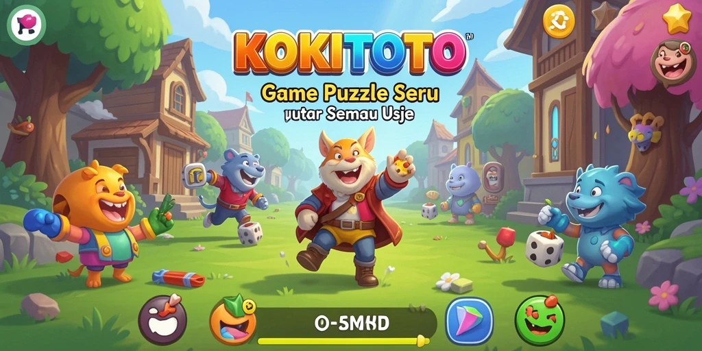 Tampilan gameplay seru KOKITOTO yang menantang.