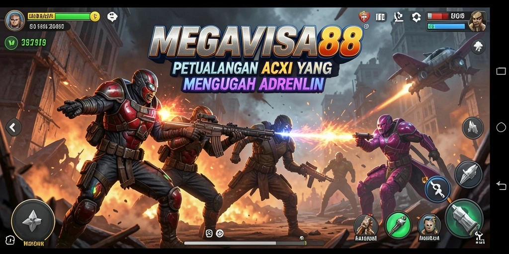 Screenshot gameplay MEGAVISA88 menampilkan aksi seru yang mendebarkan.