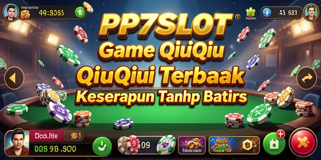 Tampilan screenshot utama PP7SLOT menampilkan keseruan permainan QiuQiu.