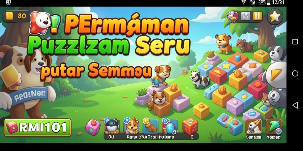 Tampilan gameplay REMI101 yang menarik saat menyusun puzzle.